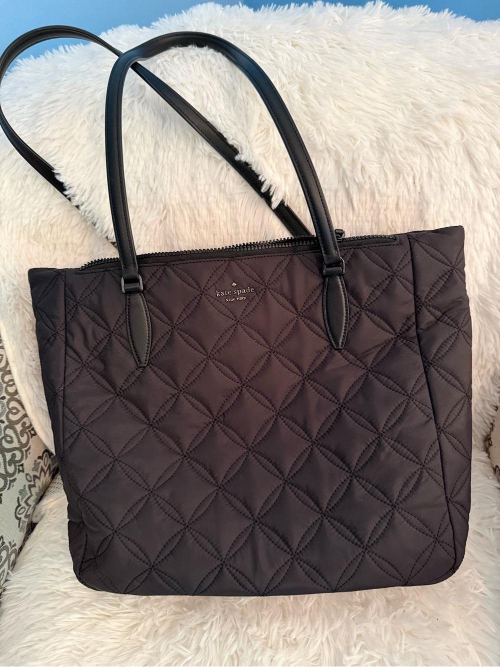 Kate Spade Jae Quilted Black Tote NWOT